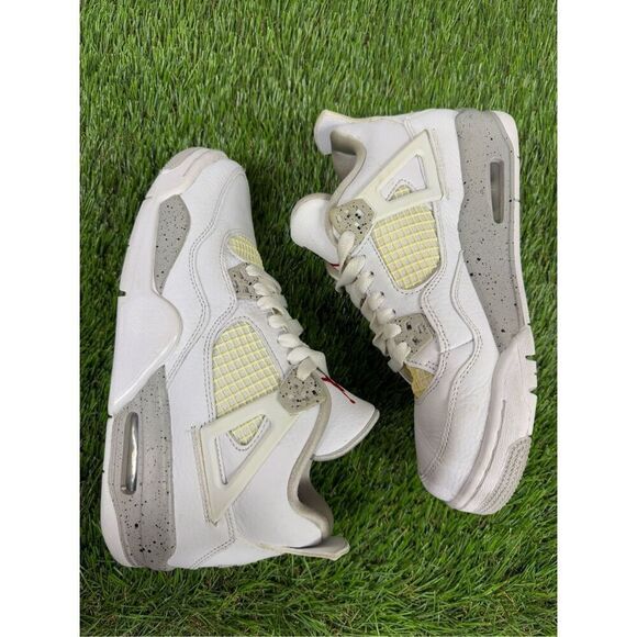 Size 6Y Jordan 4 Retro  White Oreo‎ - Pre-Owned DJ4699 100 GS - Picture 6 of 10